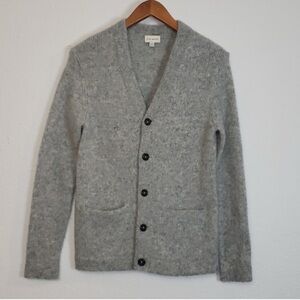 Club Monaco by Ralph Lauren Cardigan Gray Grey Wool Sweater XS